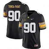 Iowa Hawkeyes 90 Louis Trinca Pasat Black College Football Jersey Dzhi,baseball caps,new era cap wholesale,wholesale hats
